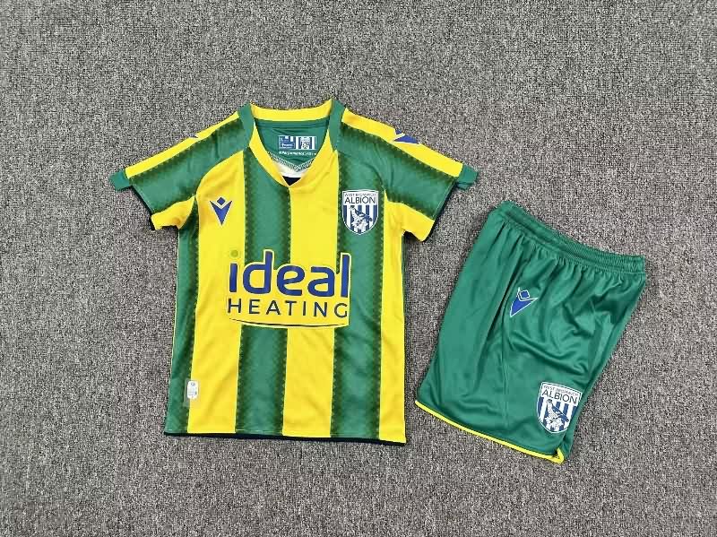 West Bromwich 25/26 Kids Away Soccer Jersey And Shorts