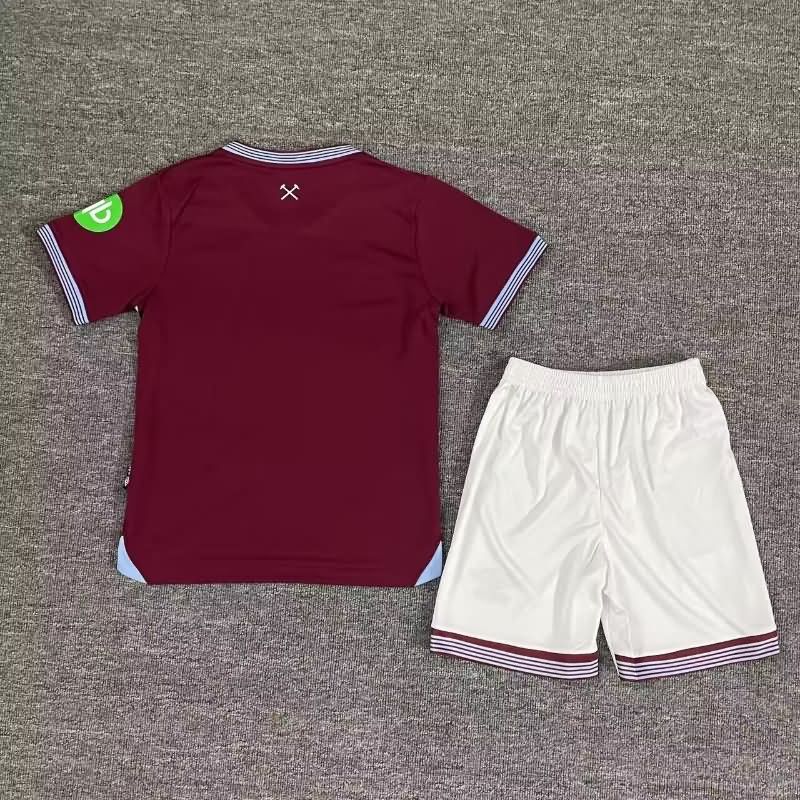 West Ham 25/26 Kids Home Soccer Jersey And Shorts