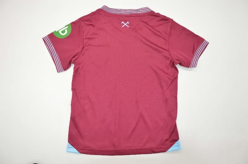 West Ham 25/26 Kids Home Soccer Jersey And Shorts