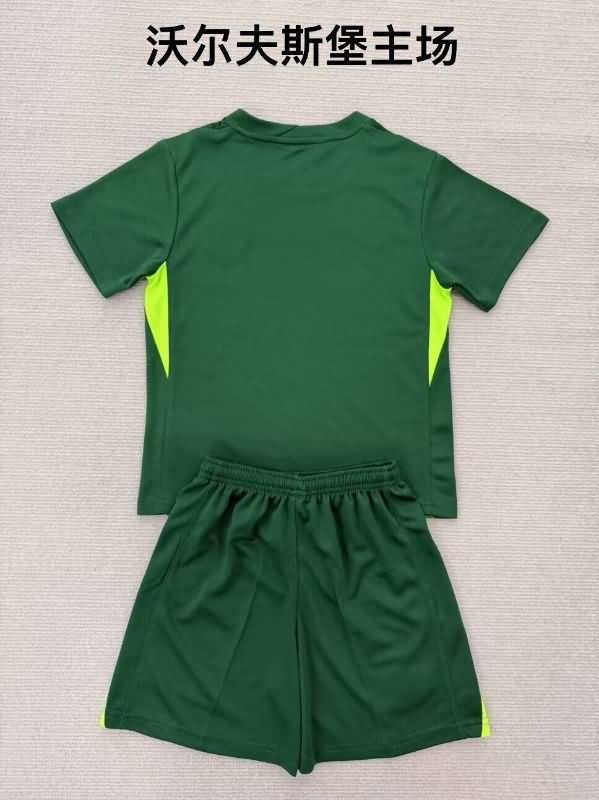 Wolfsburg 25/26 Kids Home Soccer Jersey And Shorts
