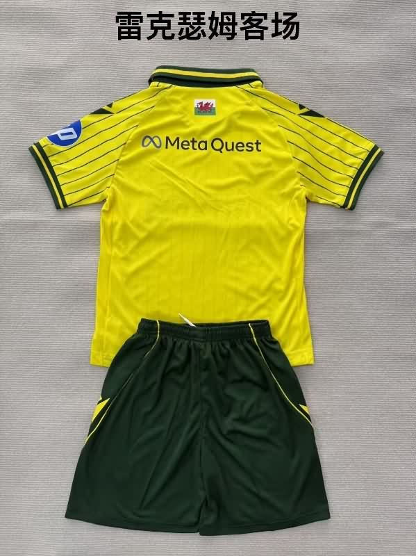 Wrexham 25/26 Kids Away Soccer Jersey And Shorts