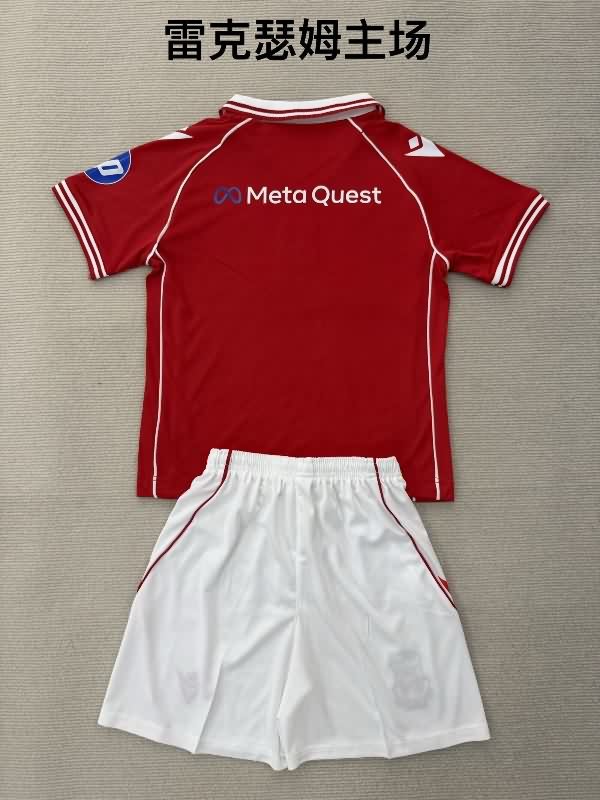 Wrexham 25/26 Kids Home Soccer Jersey And Shorts