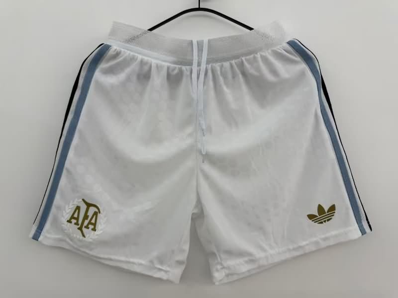 AAA(Thailand) Argentina 50th Anniversary White Soccer Shorts (Player)