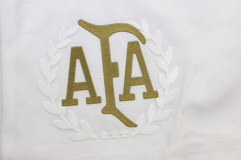 AAA(Thailand) Argentina 50th Anniversary White Soccer Shorts (Player)