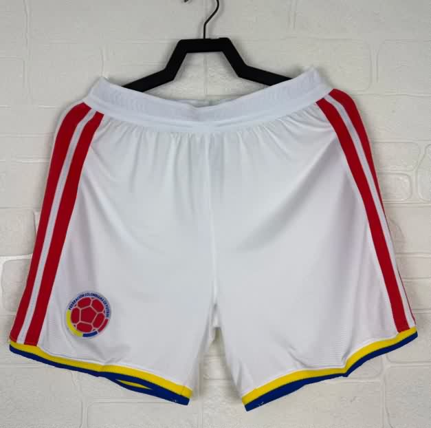AAA(Thailand) Colombia 2026 Home White Soccer Shorts (Player)