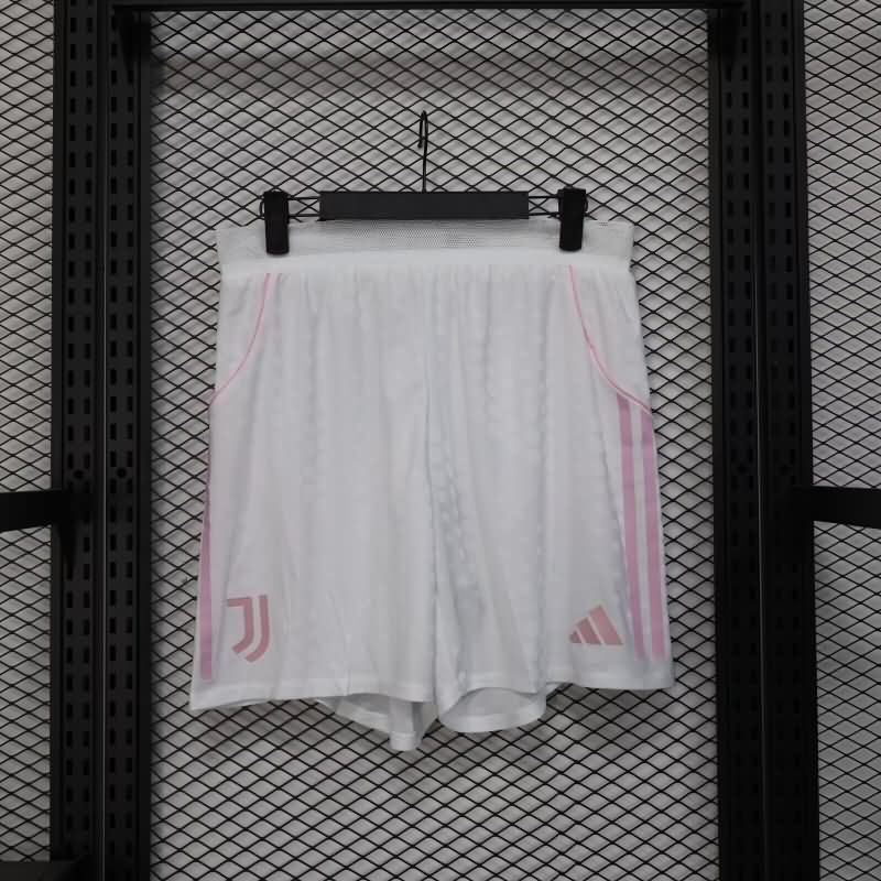 AAA(Thailand) Juventus 25/26 Home White Soccer Shorts (Player)