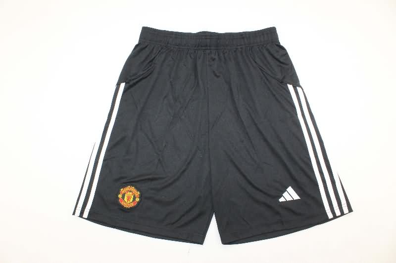 AAA(Thailand) Manchester United 2025/26 Black Soccer Shorts