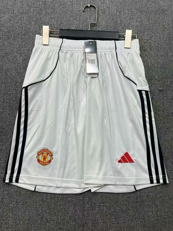 AAA(Thailand) Manchester United 2025/26 Home Soccer Shorts