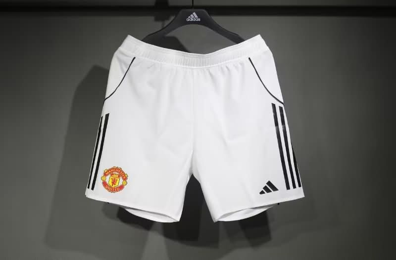 AAA(Thailand) Manchester United 2025/26 Home Soccer Shorts (Player)