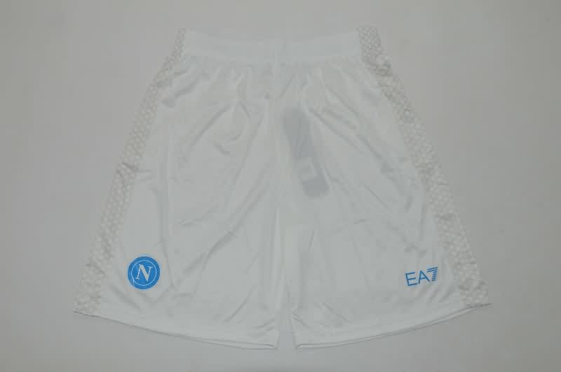 AAA(Thailand) Napoli 25/26 Home White Soccer Shorts