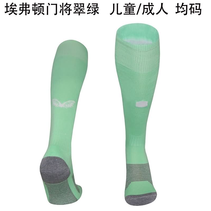 AAA(Thailand) Everton 25/26 Goalkeeper Green Soccer Socks