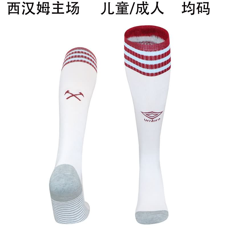 AAA(Thailand) West Ham 25/26 Home Soccer Socks