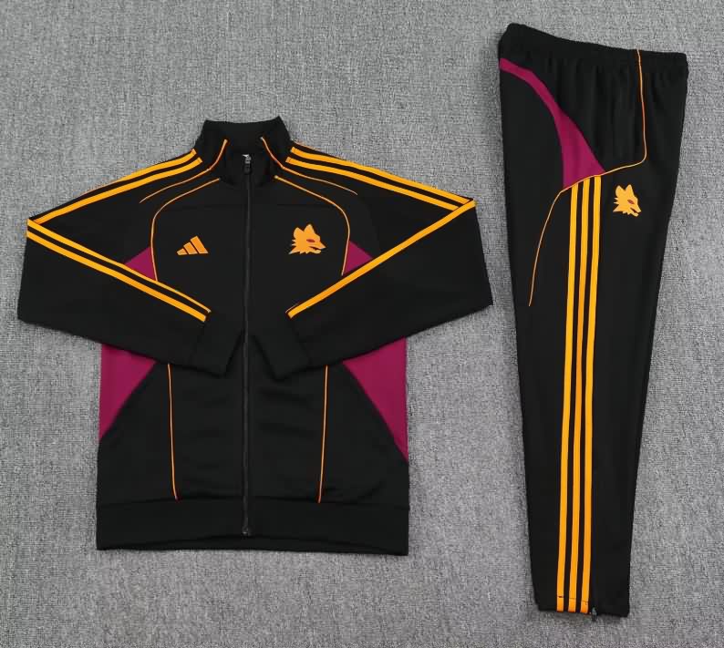 AAA(Thailand) AS Roma 25/26 Black Soccer Tracksuit AAA(Thailand) AS Roma 25/26 Black Soccer Tracksuit