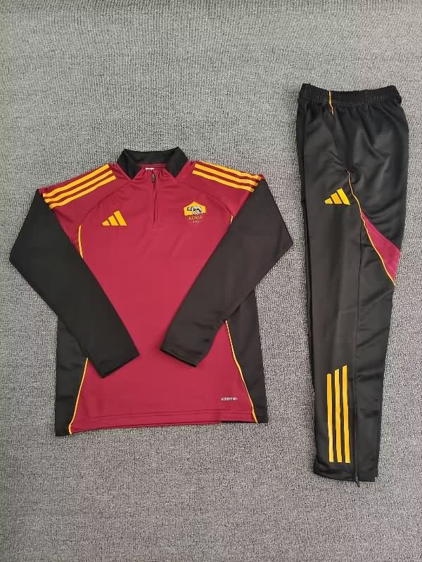 AAA(Thailand) AS Roma 25/26 Red Soccer Tracksuit