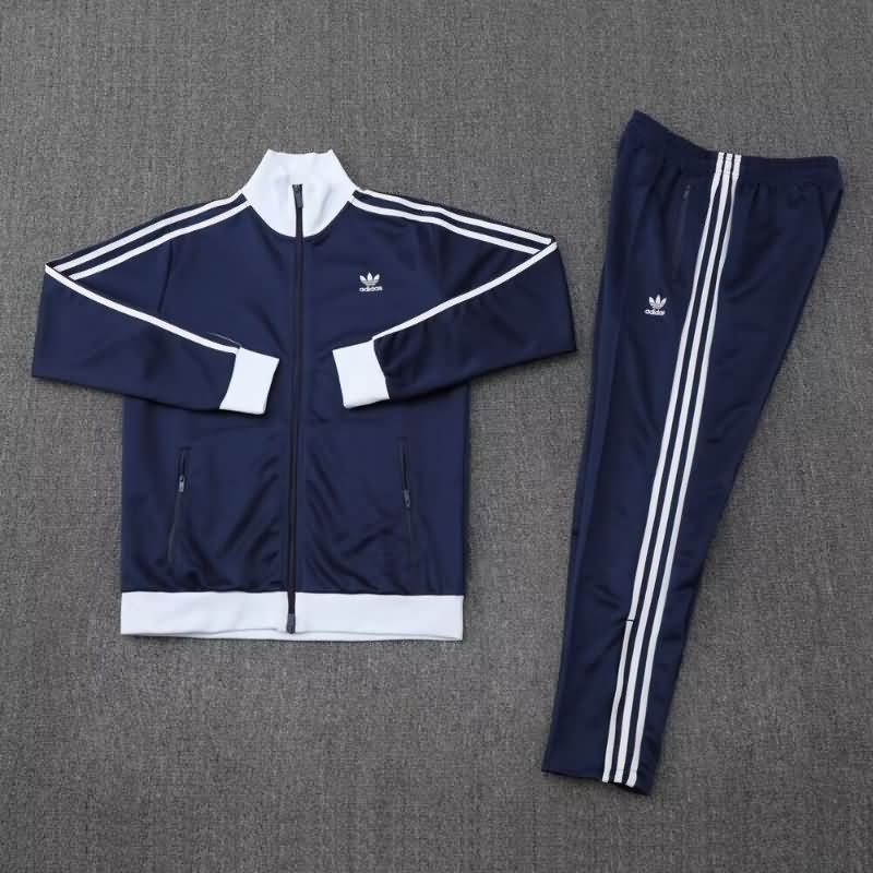 AAA(Thailand) Adidas 2025 Dark Blue Soccer Tracksuit 06