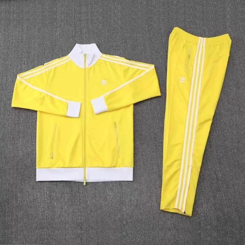 AAA(Thailand) Adidas 2025 Yellow Soccer Tracksuit 02