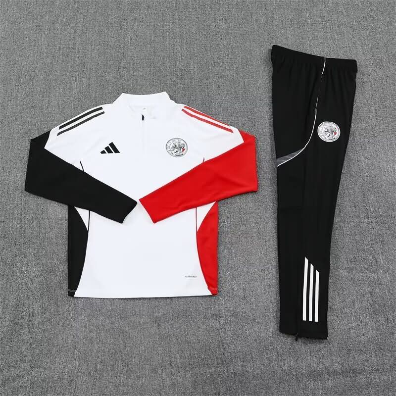 AAA(Thailand) Ajax 25/26 White Soccer Tracksuit