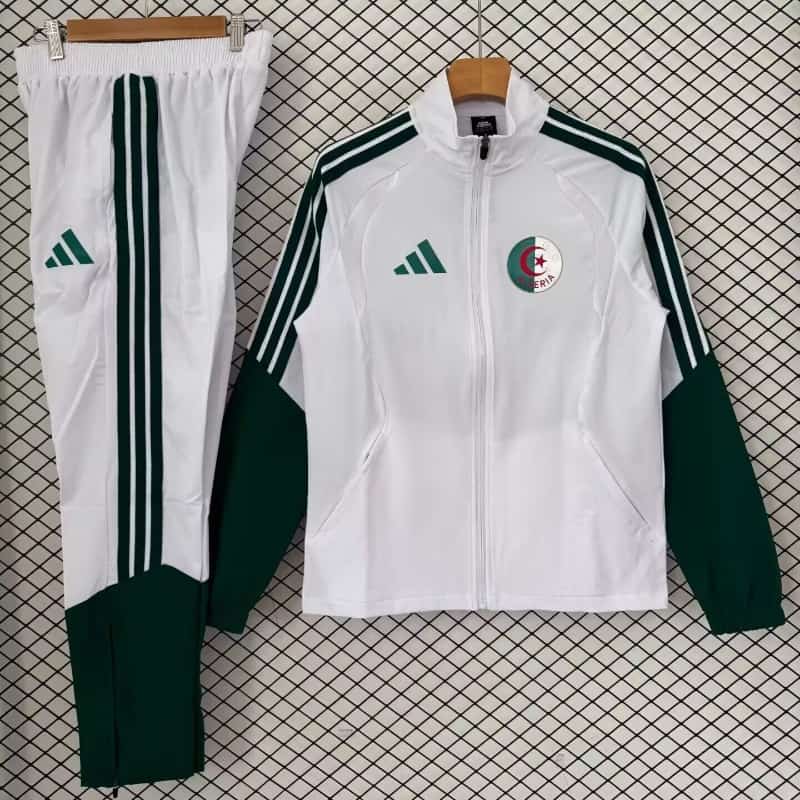 AAA(Thailand) Algeria 2026 White Soccer Tracksuit 02