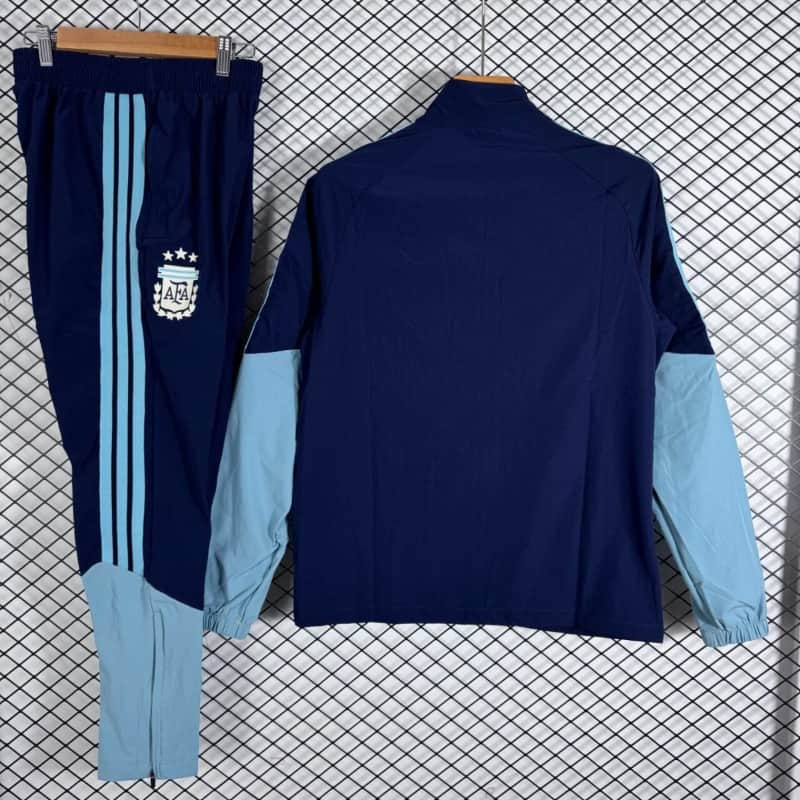 AAA(Thailand) Argentina 2026 Dark Blue Soccer Tracksuit 04