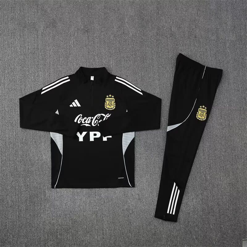 AAA(Thailand) Argentina 2025 Black Soccer Tracksuit