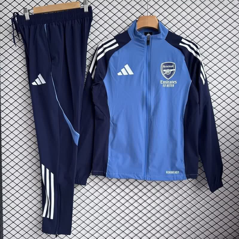 AAA(Thailand) Arsenal 25/26 Blue Soccer Tracksuit 04 AAA(Thailand) Arsenal 25/26 Blue Soccer Tracksuit 04
