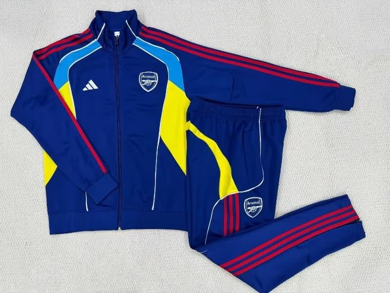 AAA(Thailand) Arsenal 25/26 Dark Blue Soccer Tracksuit 07 AAA(Thailand) Arsenal 25/26 Dark Blue Soccer Tracksuit 07