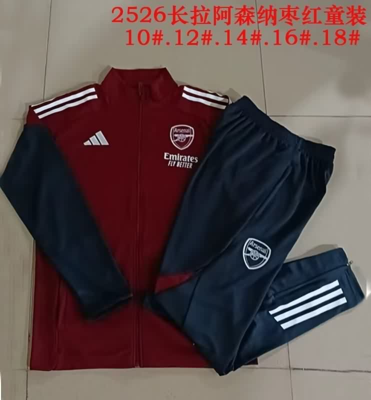 Arsenal 25/26 Kids Red Soccer Tracksuit 04 Arsenal 25/26 Kids Red Soccer Tracksuit 04