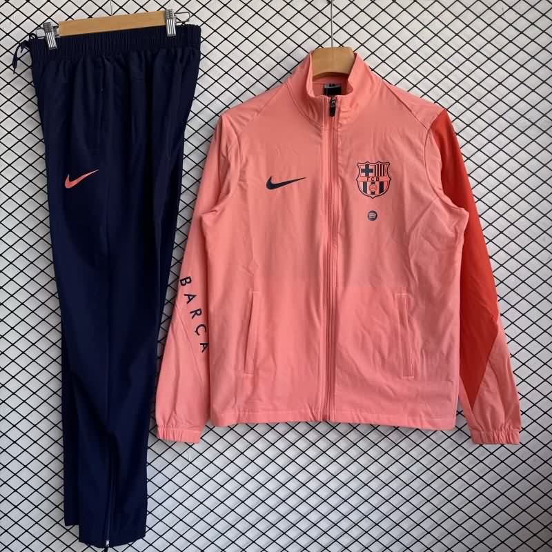 AAA(Thailand) Barcelona 25/26 Orange Soccer Tracksuit 02