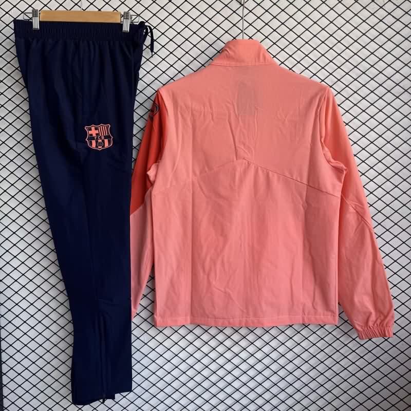 AAA(Thailand) Barcelona 25/26 Orange Soccer Tracksuit 02