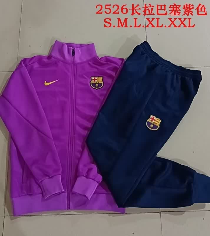 AAA(Thailand) Barcelona 25/26 Purple Soccer Tracksuit 02