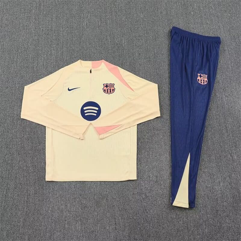 AAA(Thailand) Barcelona 25/26 Yellow Soccer Tracksuit