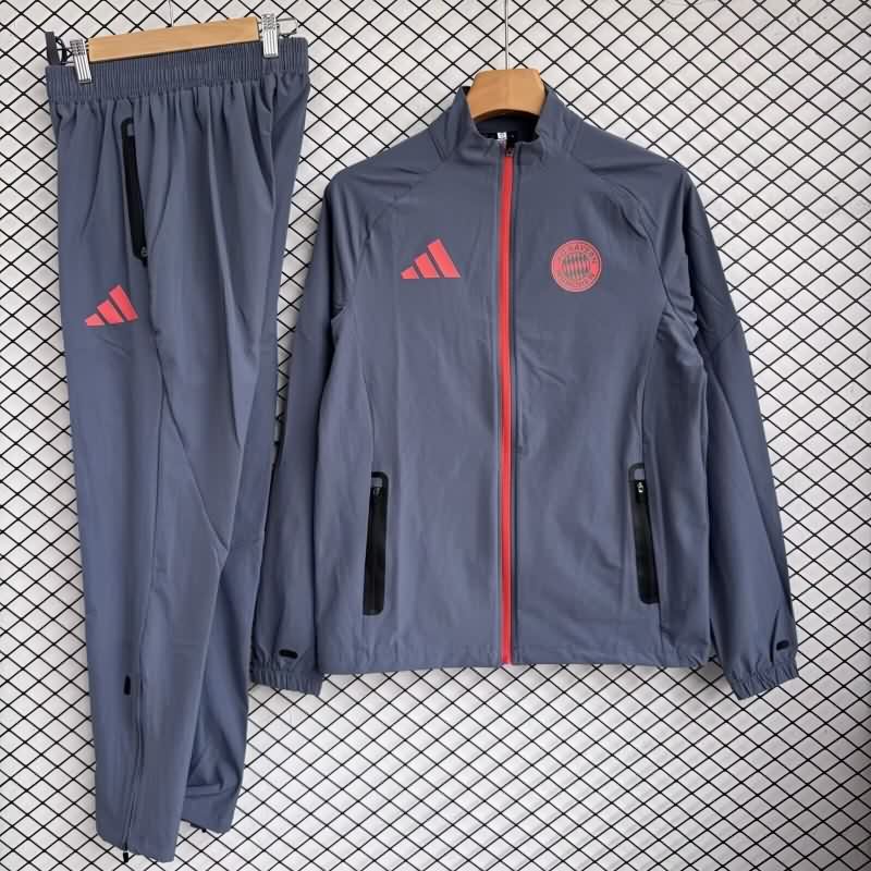 AAA(Thailand) Bayern Munich 25/26 Dark Grey Soccer Tracksuit 04