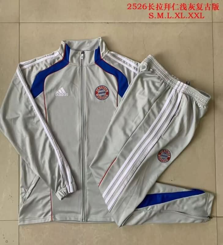 AAA(Thailand) Bayern Munich 25/26 Grey Soccer Tracksuit