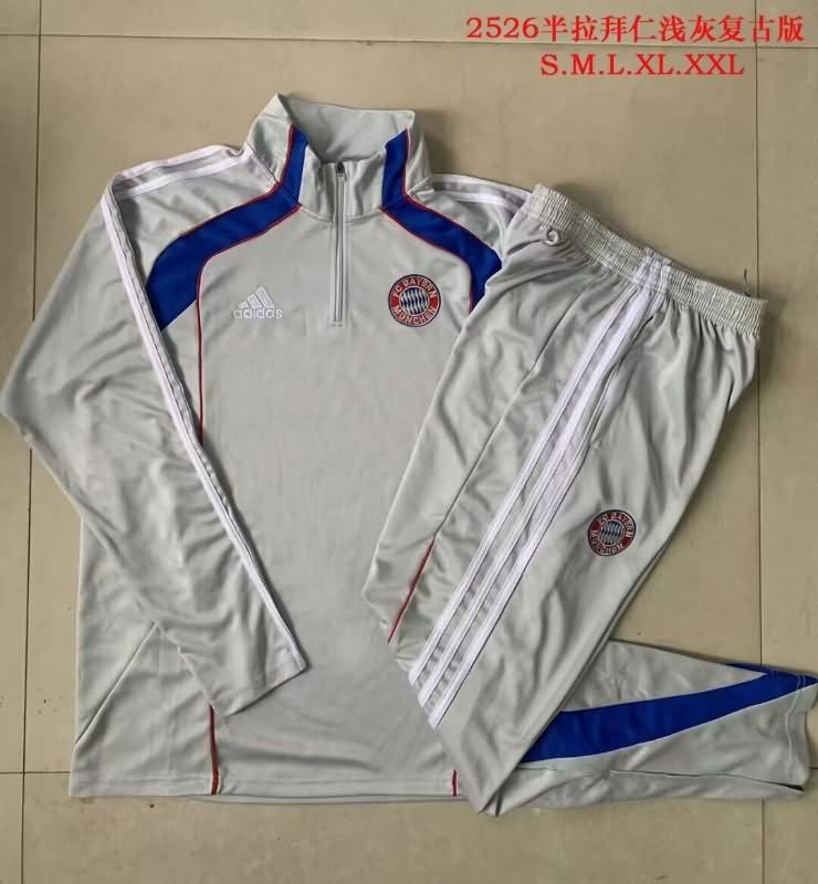 AAA(Thailand) Bayern Munich 25/26 Grey Soccer Tracksuit 02