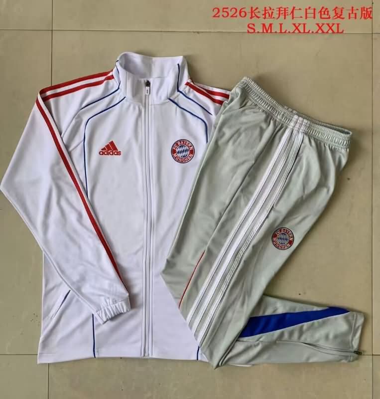 AAA(Thailand) Bayern Munich 25/26 White Soccer Tracksuit