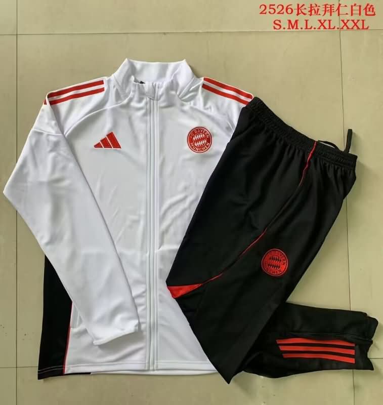 AAA(Thailand) Bayern Munich 25/26 White Soccer Tracksuit 02