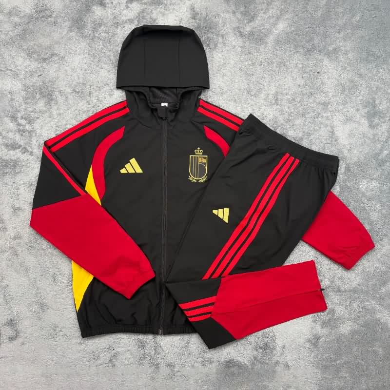 AAA(Thailand) Belgium 2026 Black Soccer Tracksuit