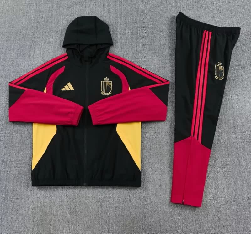 AAA(Thailand) Belgium 2026 Black Soccer Tracksuit