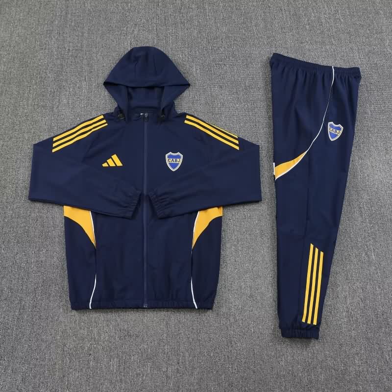 AAA(Thailand) Boca Juniors 2025 Dark Blue Soccer Tracksuit 04 AAA(Thailand) Boca Juniors 2025 Dark Blue Soccer Tracksuit 04