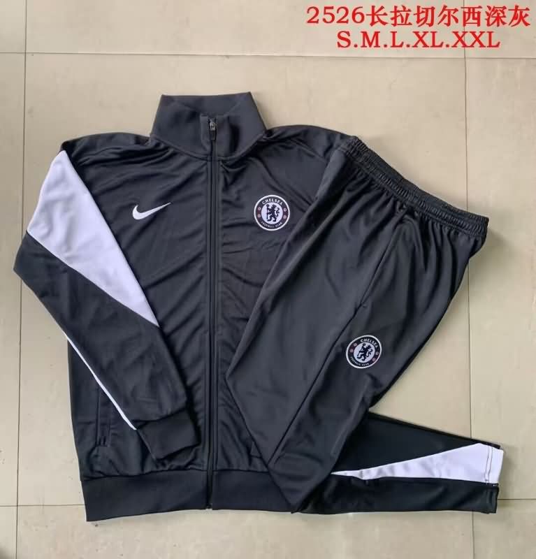 AAA(Thailand) Chelsea 25/26 Black Soccer Tracksuit