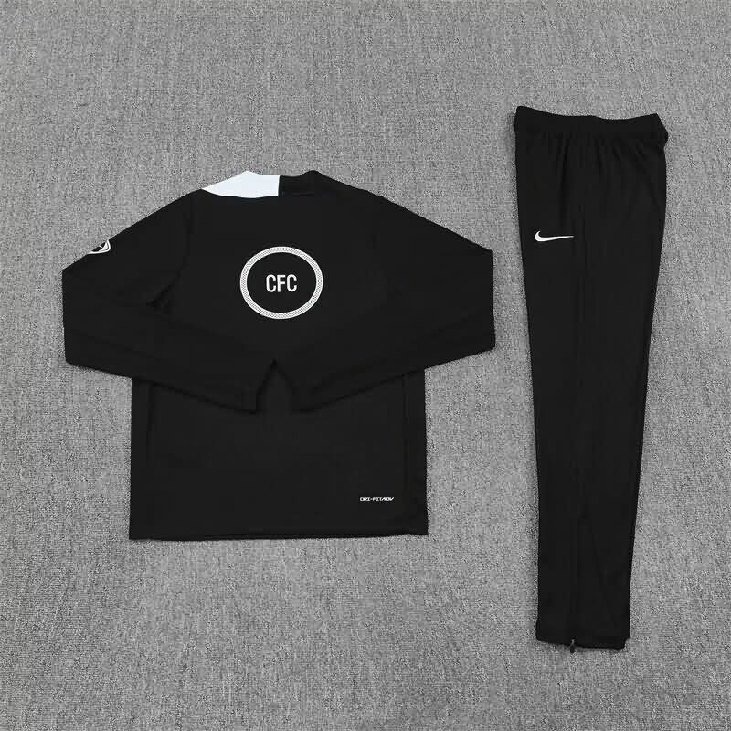 AAA(Thailand) Chelsea 25/26 Black Soccer Tracksuit 03