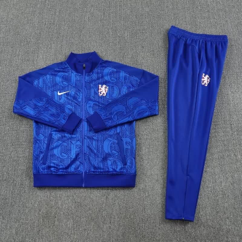 AAA(Thailand) Chelsea 25/26 Blue Soccer Tracksuit 02