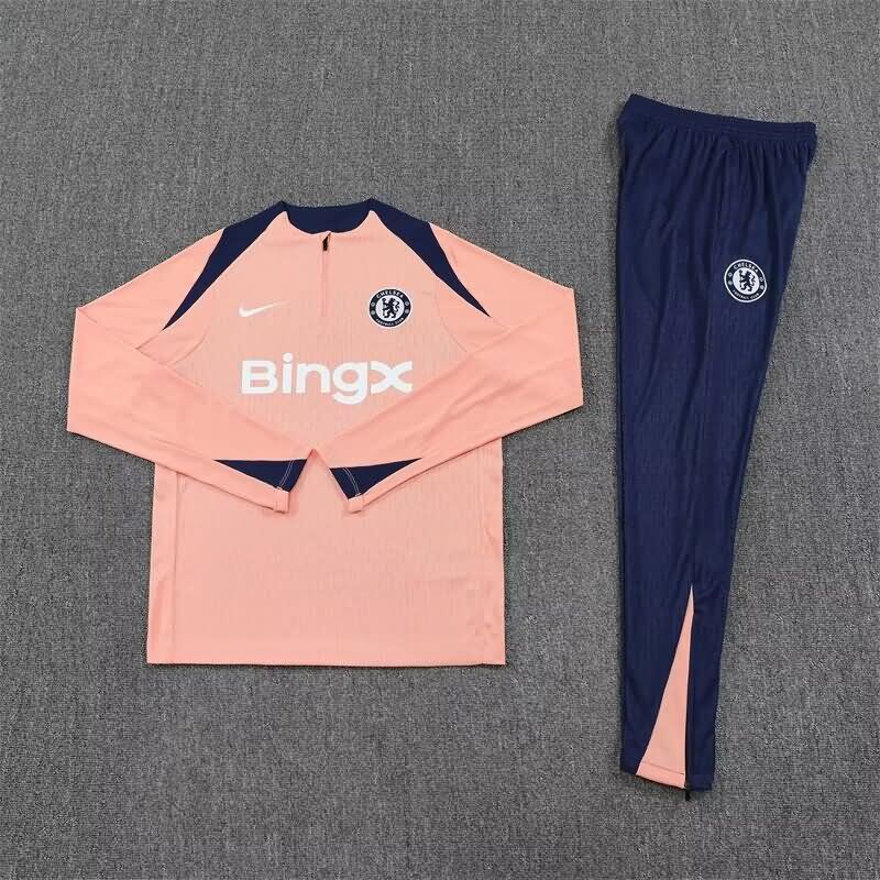 AAA(Thailand) Chelsea 25/26 Pink Soccer Tracksuit