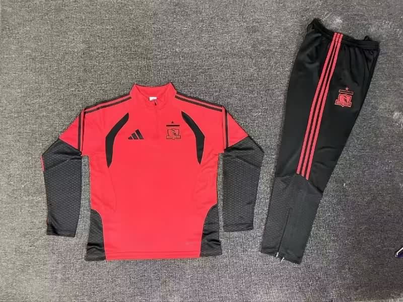 AAA(Thailand) Colo Colo 2026 Red Soccer Tracksuit 02