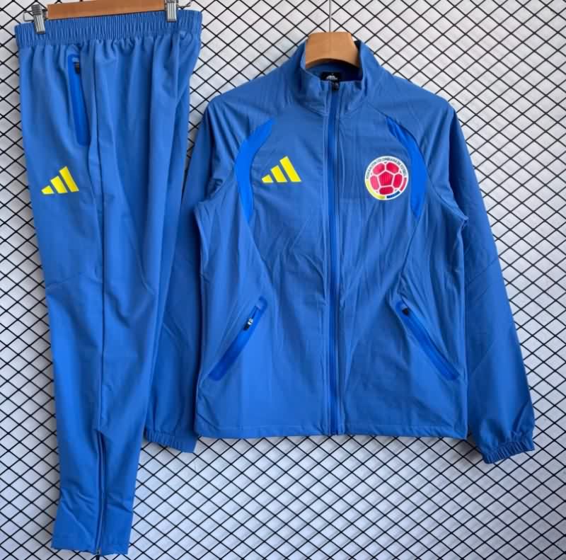 AAA(Thailand) Colombia 2026 Blue Soccer Tracksuit