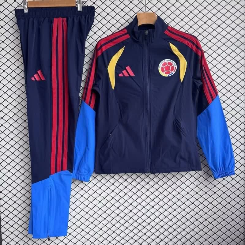 AAA(Thailand) Colombia 2026 Dark Blue Soccer Tracksuit