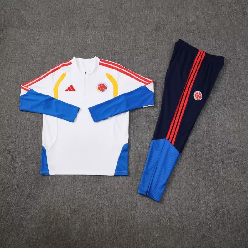 AAA(Thailand) Colombia 2026 White Soccer Tracksuit