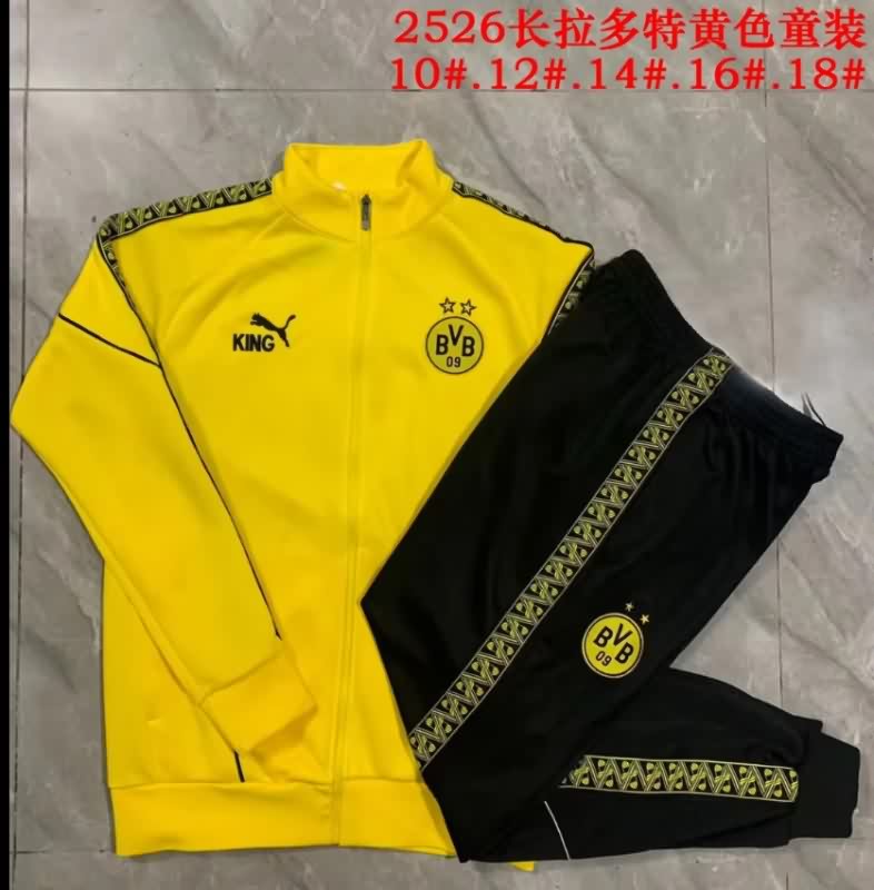 Dortmund 25/26 Kids Blue Soccer Tracksuit