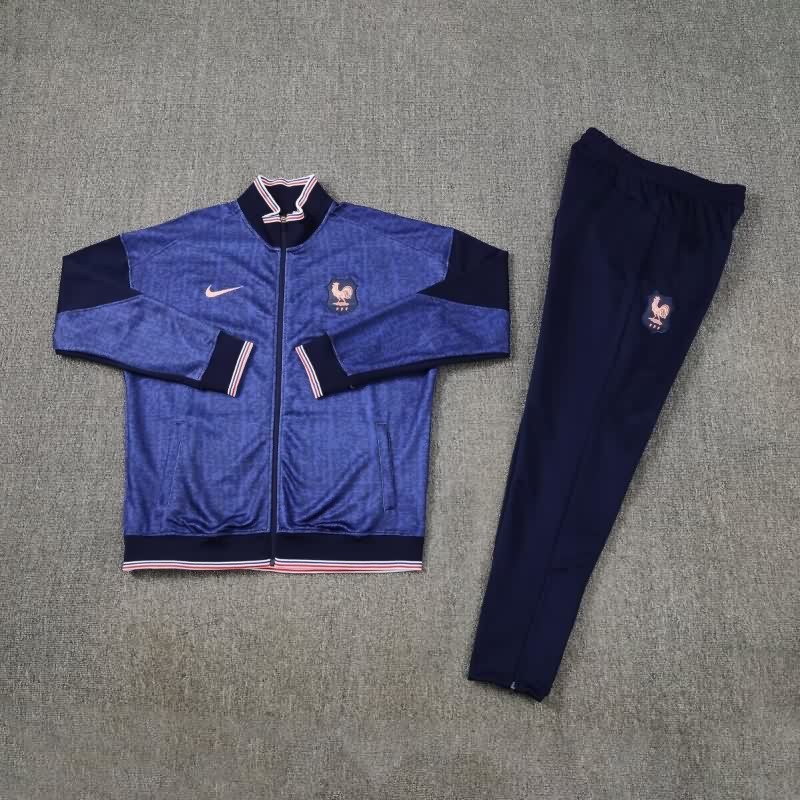 AAA(Thailand) France 2026 Dark Blue Soccer Tracksuit