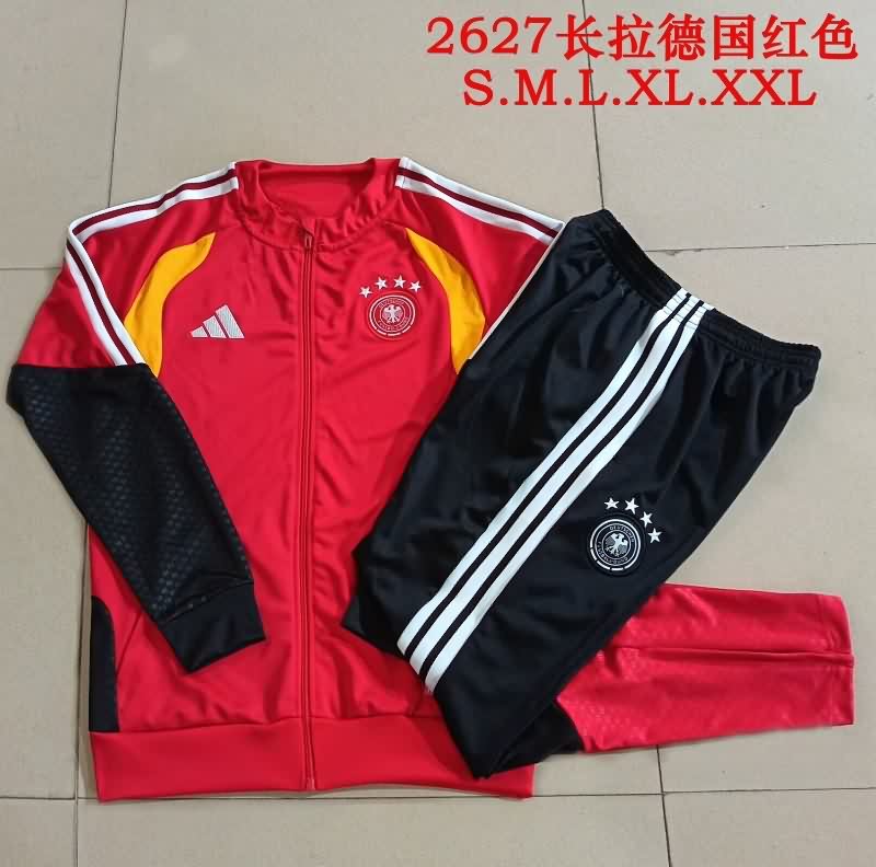 AAA(Thailand) Germany 2026 Red Soccer Tracksuit 02